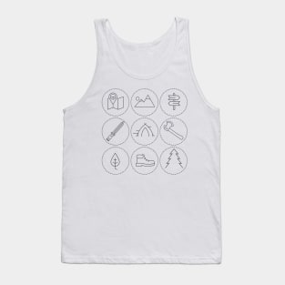 Bushcraft saying, Bushcraft hiking camping 2022 Tank Top